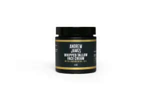 ANDREW JAMES Whipped Tallow Face Cream with Bakuchiol Oil, 4 oz, Natural Moisturizing Skincare, Anti Aging