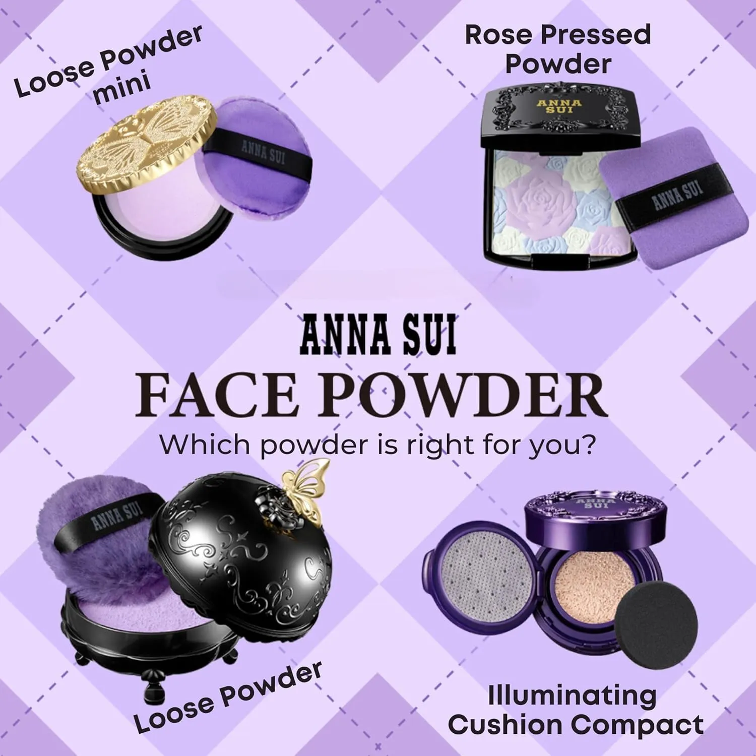 ANNA SUI Rose Pressed Powder