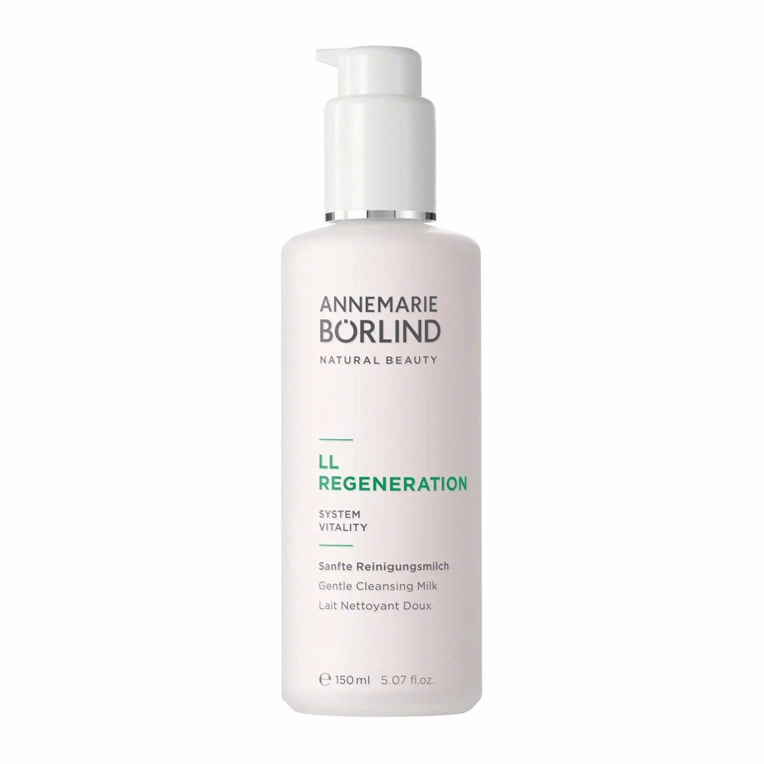 ANNEMARIE BÖRLIND – LL REGENERATION Cleansing Milk – Sustainably Sourced Natural 2in1 Facial Cleanser & Make-up Remover to remove Impurities on Skin – Step 1 of 5 - 5 Oz