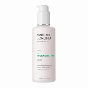ANNEMARIE BÖRLIND – LL REGENERATION Cleansing Milk – Sustainably Sourced Natural 2in1 Facial Cleanser & Make-up Remover to remove Impurities on Skin – Step 1 of 5 - 5 Oz