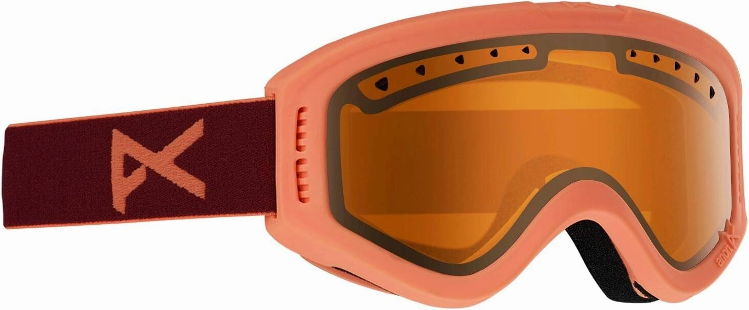 Anon Kids' Tracker Goggle, Coral Frame Amber Lens