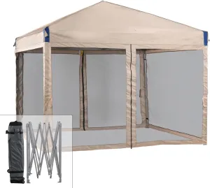 Aoodor 12x12 FT Pop-Up Canopy Tent with Roller Bag - Portable Instant Shade, Sturdy Iron Frame, Water-Resistant 210D Oxford Fabric, UV Protection, Easy Assembly for Camping and Outdoor Events