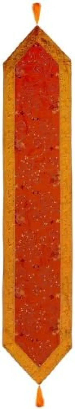 April Cornell Maple 13-by-72-Inch Table Runner, Cinnamon Rust