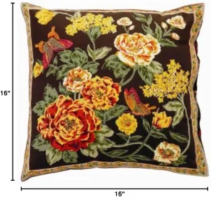 April Cornell Maple 16-Inch Pillow, Eden Brown