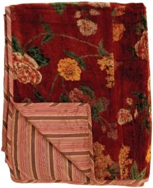 April Cornell Maple Chenille Throw, Eden Brown