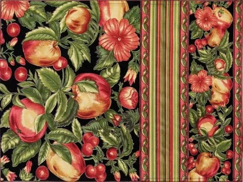 April Cornell Maple Placemat, Set of 4, Gala Black