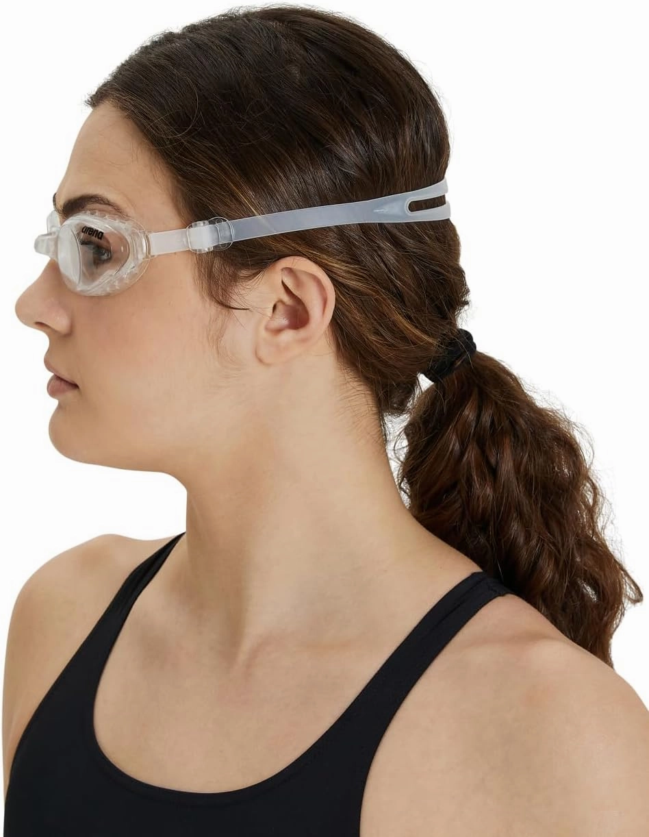 ARENA Unisex Adult Air-Soft Anti-Fog Swim Goggles Men and Women Light Comfortable Design Cushioned Seals Non Mirror Lens