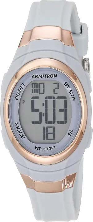 Armitron Sport Women's Digital Chronograph Resin Strap Watch, 45/7034