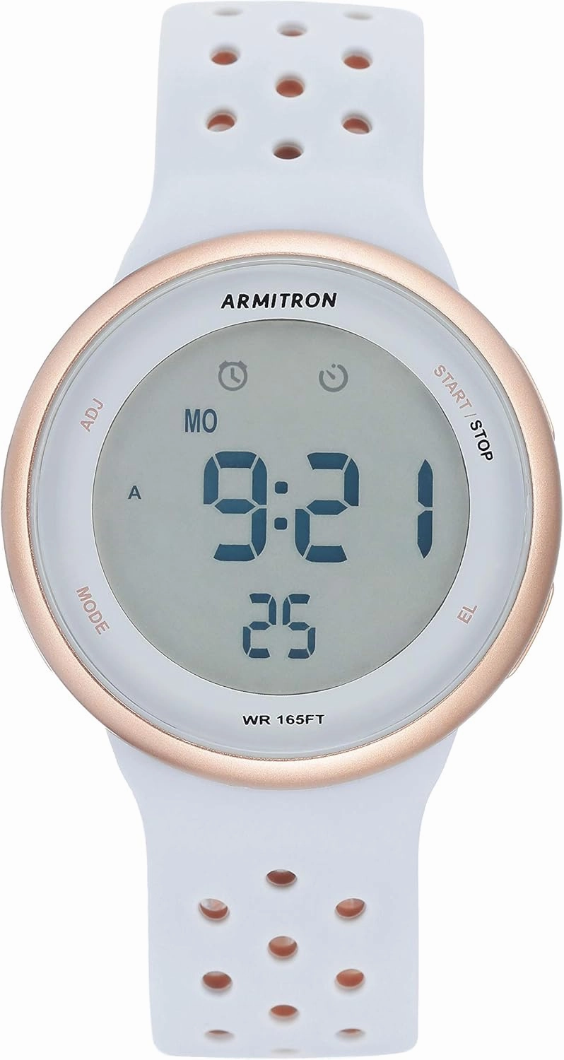 Armitron Sport Unisex Digital Chronograph Silicone Strap Watch, 40/8423