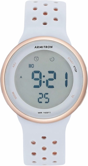 Armitron Sport Unisex Digital Chronograph Silicone Strap Watch, 40/8423