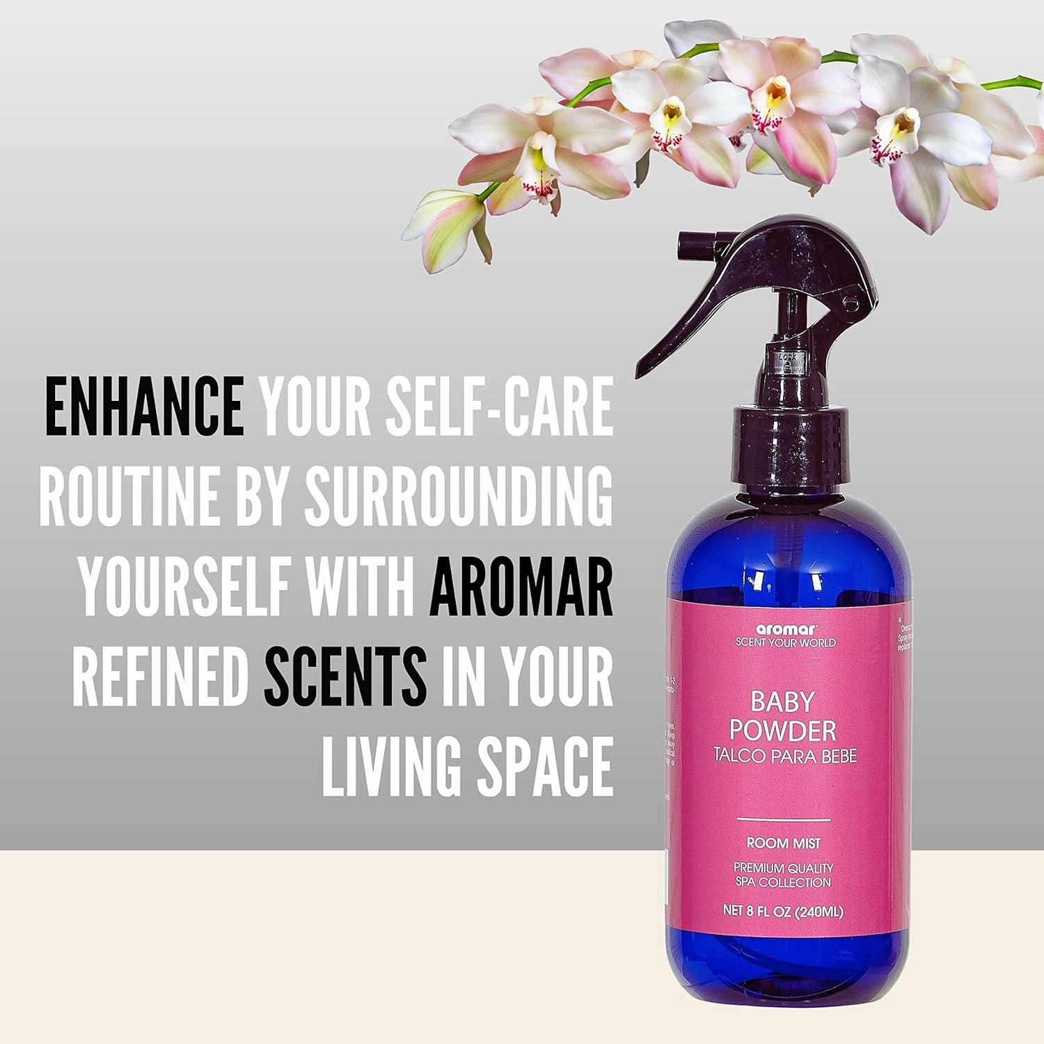 Aromar Essential Room Mist and Fabric Spray with Natural Freshener Aromatherapy for a Fresh and Rejuvenated Home 8 oz Eucalyptus
