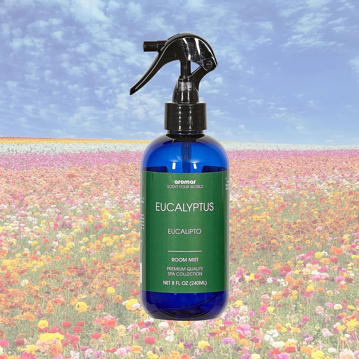 Aromar Essential Room Mist and Fabric Spray with Natural Freshener Aromatherapy for a Fresh and Rejuvenated Home 8 oz Eucalyptus