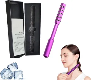 Arrily Face Roller, Facelift Pro Face Rollers, Elarique Glow Sculpting - Beauty Roller, Uplift Facial Massaging Beauty Tool, with Cooling & Sculpting, for Skincare (Purple)