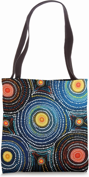 Authentic Australian Dot Art Aboriginal Tote Bag