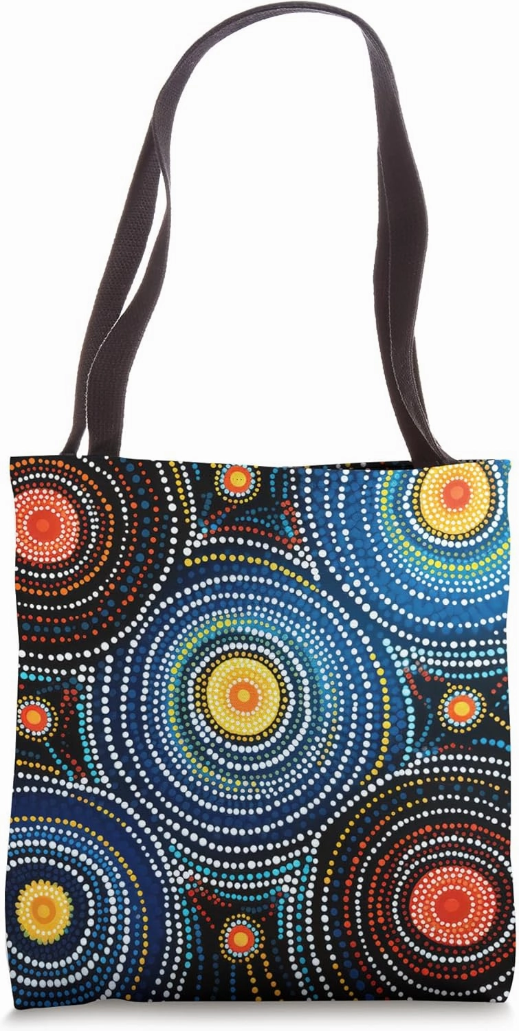 Authentic Australian Dot Art Aboriginal Tote Bag
