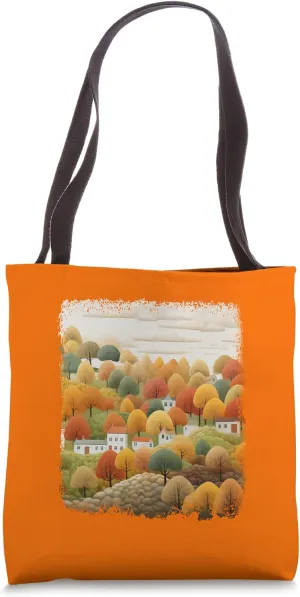 Autumn Retreat Hillside Serenity Vibes Tote Bag
