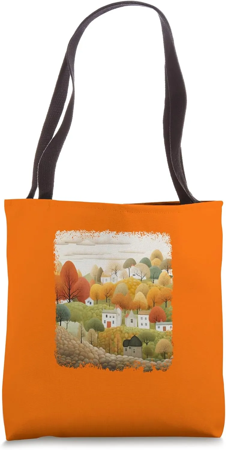 Autumn Retreat Hillside Serenity Vibes Tote Bag