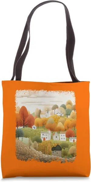 Autumn Retreat Hillside Serenity Vibes Tote Bag