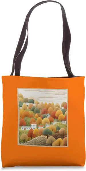 Autumn Retreat Hillside Serenity Vibes Tote Bag