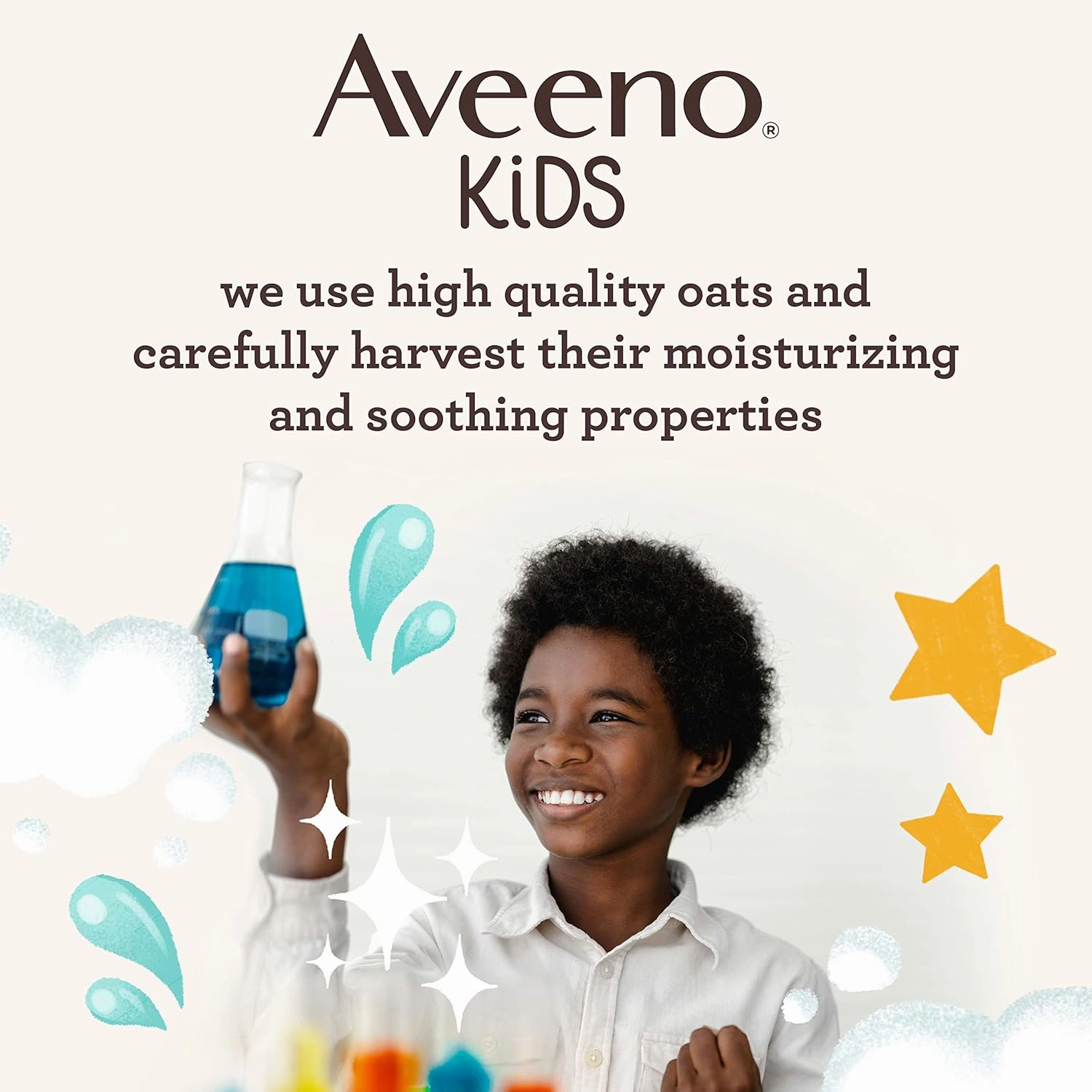 Aveeno Kids Sensitive Skin Face & Body Wash With Oat Extract, Gently Washes Away Dirt & Germs Without Drying, Tear-Free & Suitable for All Skin Tones, Hypoallergenic, 18 fl. oz