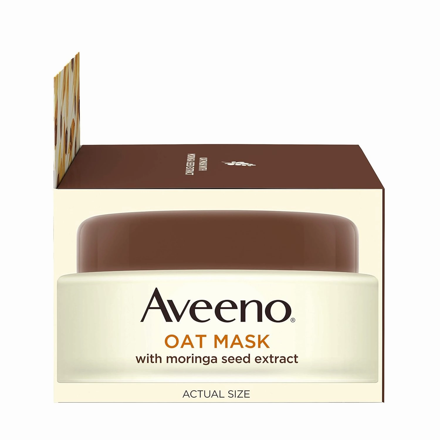 Aveeno Oat Face Mask with Detoxifying Moringa Seed Extract and Vitamin E Antioxidant, to Remove Skin Impurities, Paraben Free, Phthalate-Free, 1.7 oz