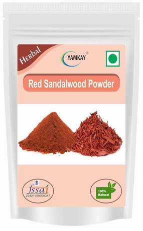 Ayurvedic Red Sandalwood Powder - Raktha Chandan | 100% Pure & Natural Sandalwood Powder | Traditional Ayurvedic Remedy | Premium Quality (Red Sandal Wood, 300 GM)