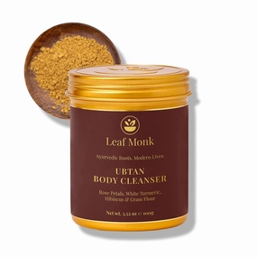 Ayurvedic Ubtan Body Cleanser with Gram Flour, White Turmeric, Hibiscus, Rose | Men & Women- 100 GRAM