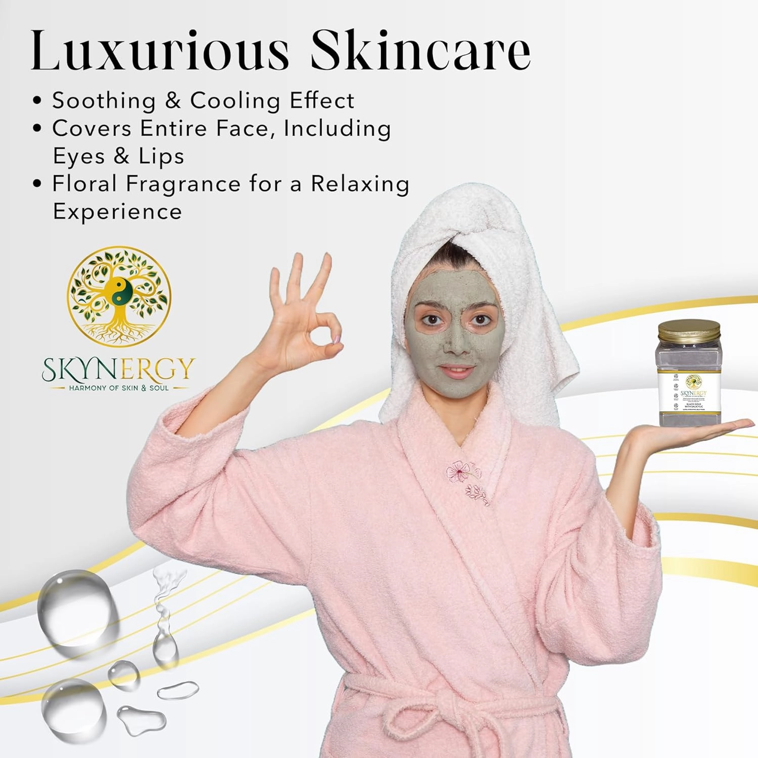 Bakuchiol Rejuvenation Jelly Face Mask | HydroGlo Jelly Mask for Skin Hydration | Radiance and Reduced Pigmentation | Vajafacial Jelly Mask | 12 Applications (30 Fl Oz)