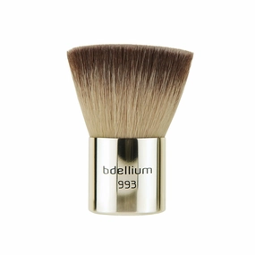 Bdellium Tools Professional Makeup Brush - Studio Series 993 Flat Top Kabuki - With Soft Synthetic Fibers, For Full Coverage Application (Silver, 1pc)