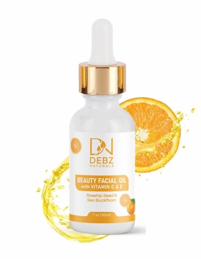Beauty Facial Oil - Vitamin C - Daily Face Care -Glowing Healthy Complexion - Radiance - Moisturizer - Hydrates