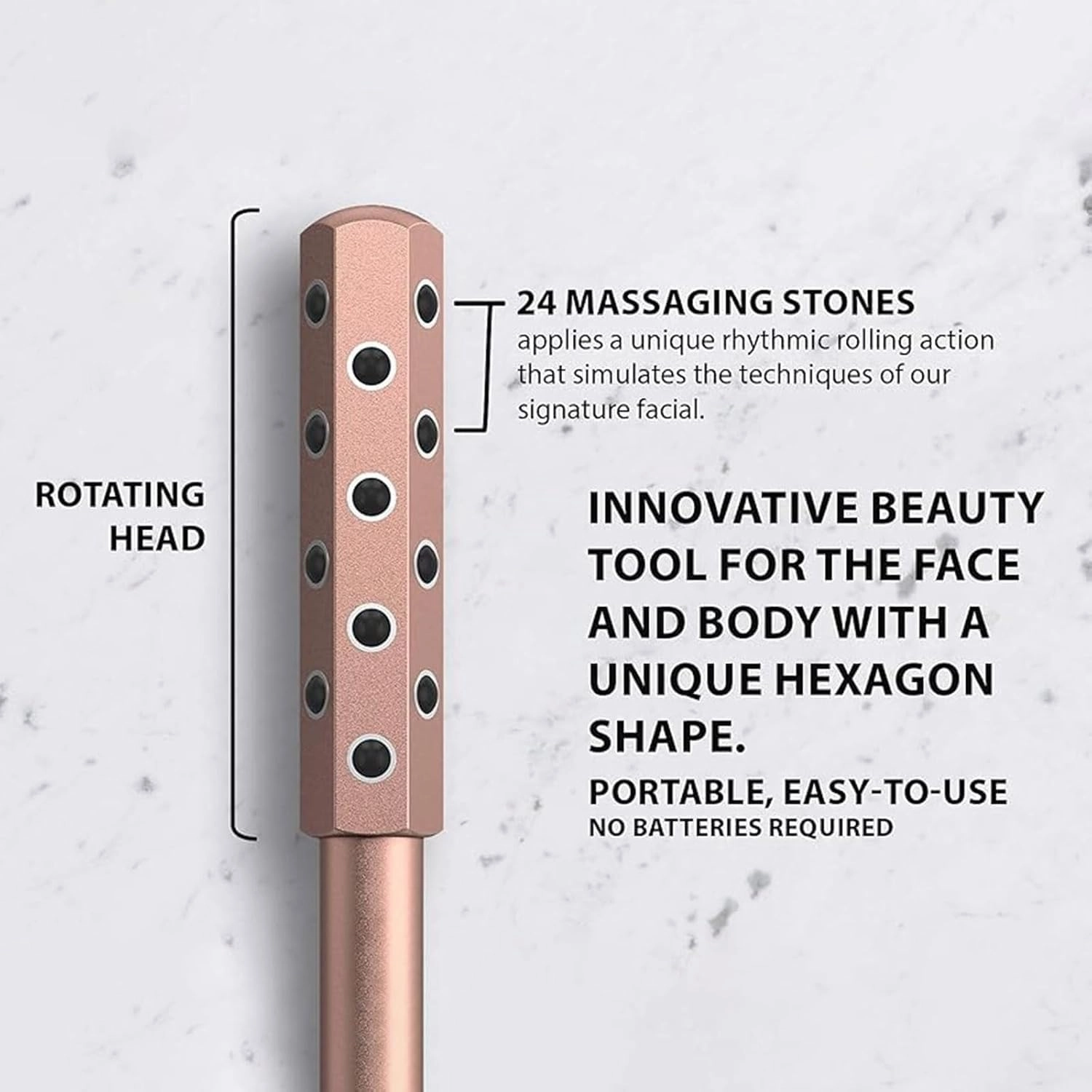 Beauty Sculptor Roller, Elarique Radiance Roller for Face, Facelift Pro Rollers, Uplift Facial Massaging Beauty Tool for Up Lifting and Skin Care (E)