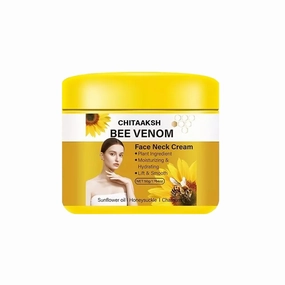 Bee Venom Face & Neck Instant Brightening Cream, Lightweight Glow Cream for Dark Spots, Dull Skin & Elbows, 50g