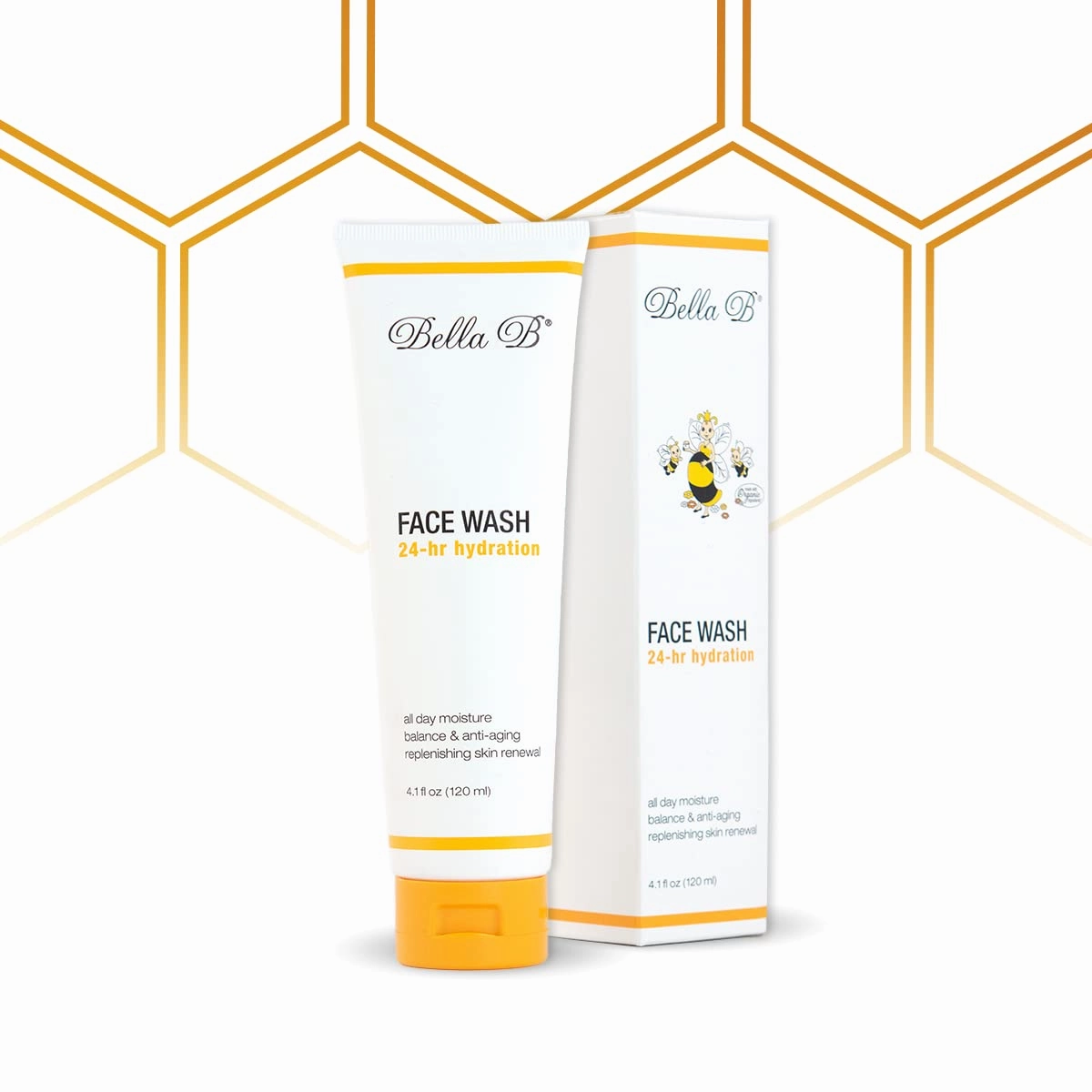Bella B Face Wash 4.1 oz Tube - Facial Glow - Pregnancy Skin Care - Pregnancy Face Wash - Pregnancy Safe Face Wash - Healthy Beauty - Anti Aging Facial Wash