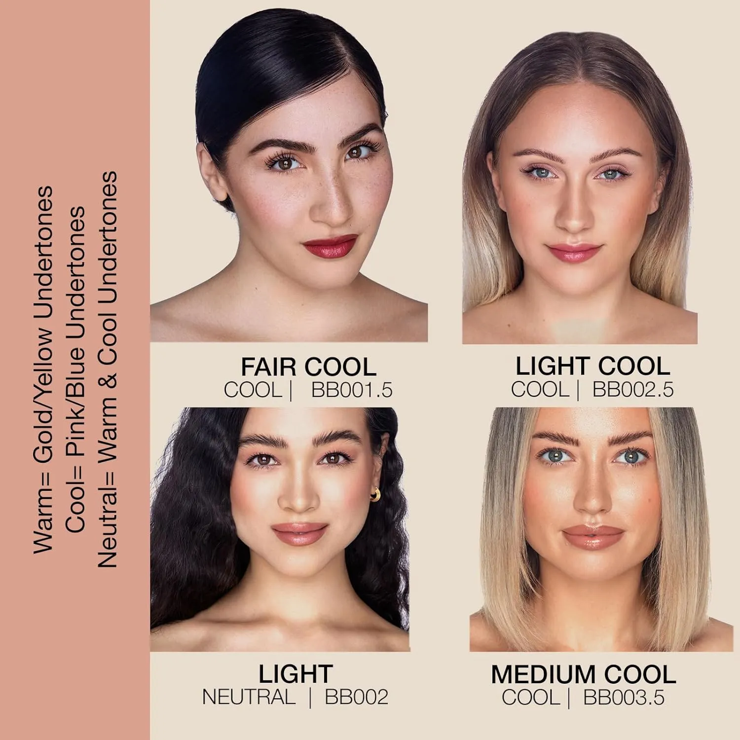 bellapierre BB Cream with SPF 20 - Tinted Sunscreen, Concealer, Matte Foundation, & Moisturizing Face Cream | Lightweight Formula   Pump Top Applicator | Non-Toxic & Paraben Free | 1.7 Oz - Dark Cool
