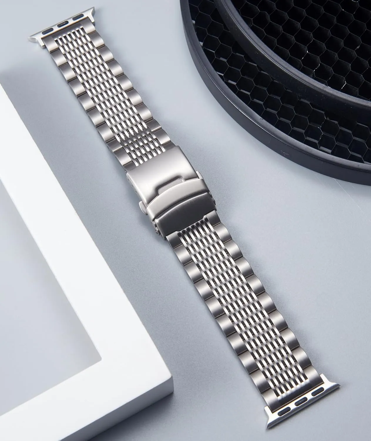BINLUN Stainless Steel Watch Band Compatible with Apple Watch 44mm 45mm 46mm 49mm 42mm-Series 3 2 1 for Men Polished Metal Steel Watch Band for iWatch Series 10 9 8 7 6 5 4 3 2 1 SE SE2 Ultra Ultra2