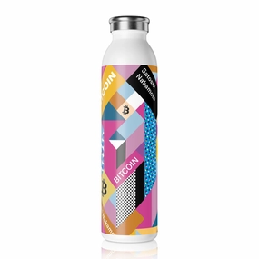 Bitcoin Isometrik Slim Water Bottle