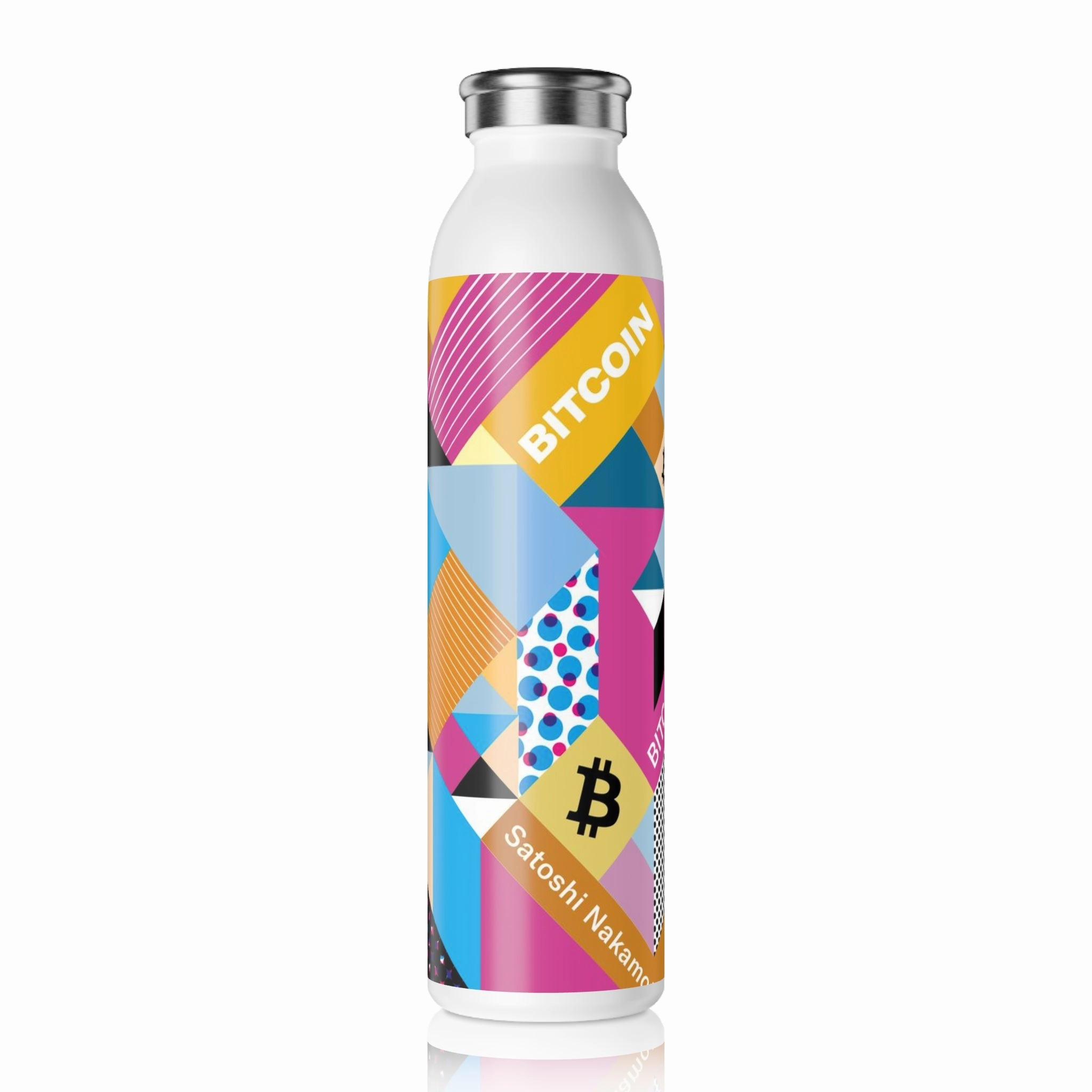 Bitcoin Isometrik Slim Water Bottle