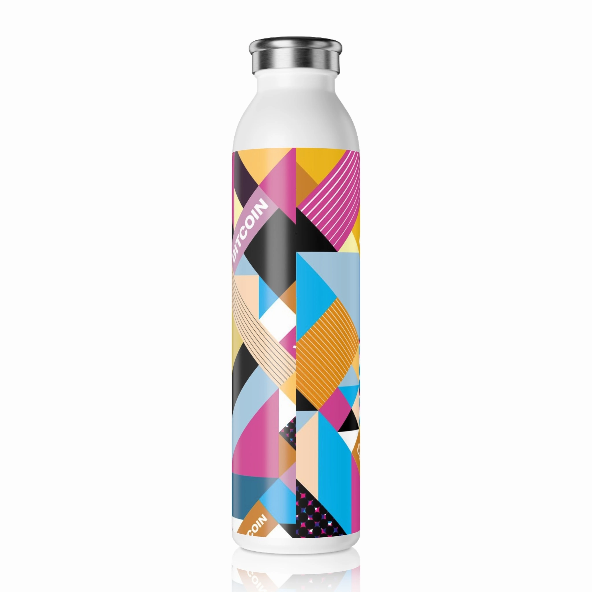 Bitcoin Isometrik Slim Water Bottle