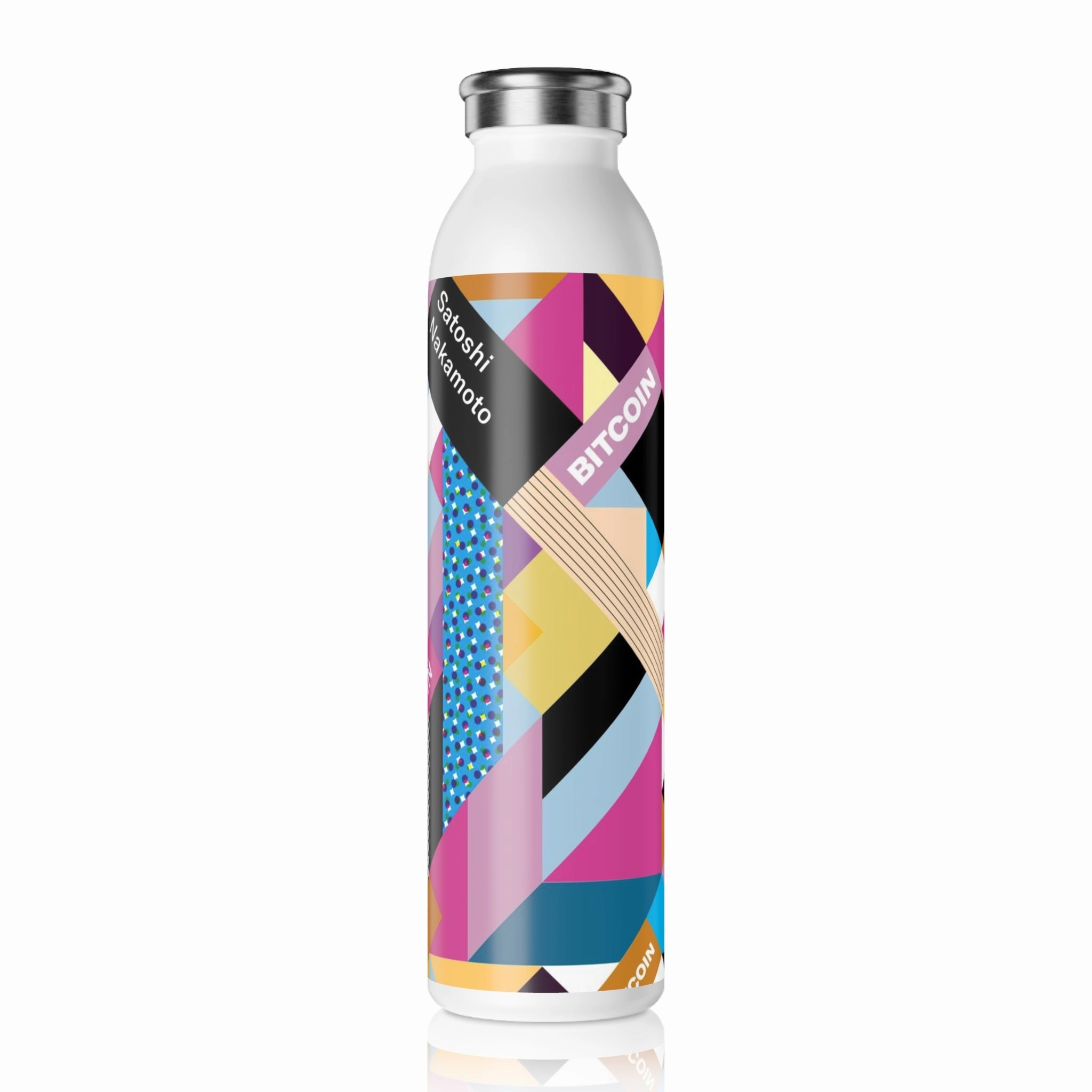 Bitcoin Isometrik Slim Water Bottle