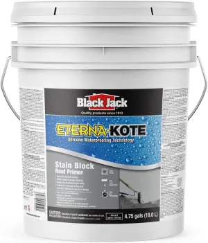 Black Jack ETERNA-KOTE Stain Block Primer, 5 Gallons, Light Gray Asphalt Primer, Helps Maintain Top Coat Color Integrity, Improves Coverage Rate & Performance
