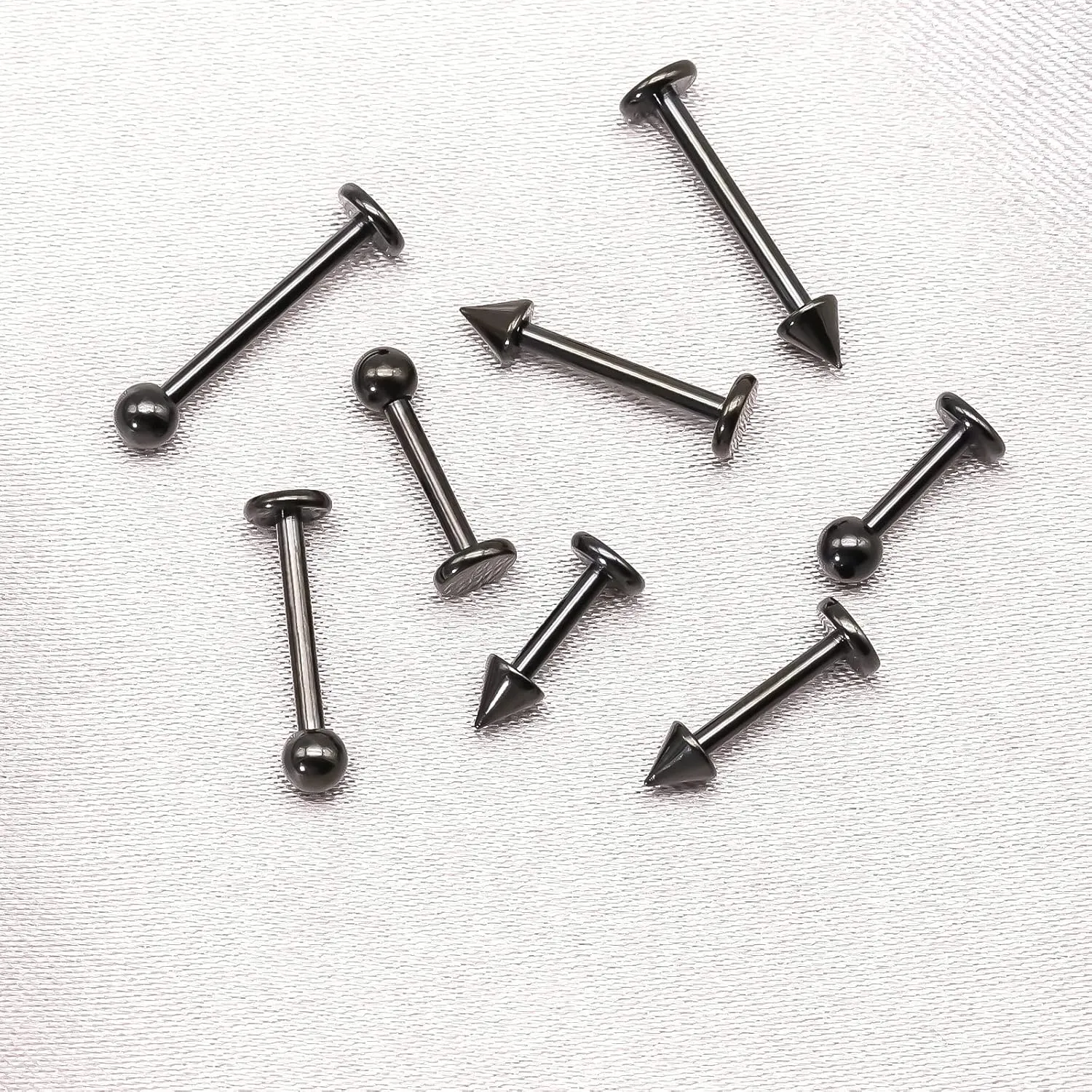 BLISI G23 Solid Titanium Eyebrow Piercing Jewelry, Gokd Black Rose Gold Silver Pink Rainbow Eyebrow Rings 16G Curved Barbell,Tiny Vertical Labret Lip Jewelry Rook Piercing Jewelry for Women and Men