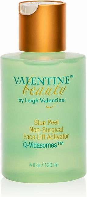 Blue Peel Activator & Facial Toner Gold - Non-Surgical Face Lift Activator with Q-Vidasomes - Fresh Spa Complexion in 30 Minutes - for Sensitive Skin, 4 oz