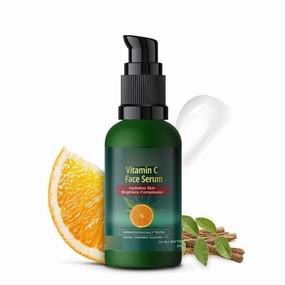 BOTANICALS 20% Vitamin C Face Ser.um – 30ml Brightening & Hydrating Anti-Aging Ser.um Reduces Dark Spots & Fine Lines 100% Vegan Sulfate-Free Aloe Vera & Saffron Extract Hydrating Face Ser.um