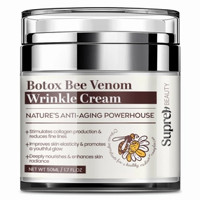 Botox Bee Venom Wrinkle Cream: Wrinkle Cream for Women with Bee Venom Hyaluronic acid Niacinamide and Peptides - for fine lines and face firming