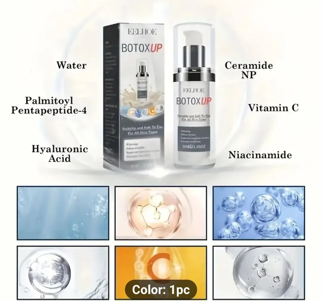 Botoxup Hydration & Firming Face Cream Vitamin C, Niacinamide, Ceramide-Infused for Youthful, Collagen Boost Anti Aging Serum (Jar 50g)