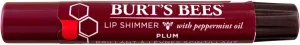 Burt's Bees Lip Shimmer, Plum, 0.09 Ounces each (Value Pack of 5)