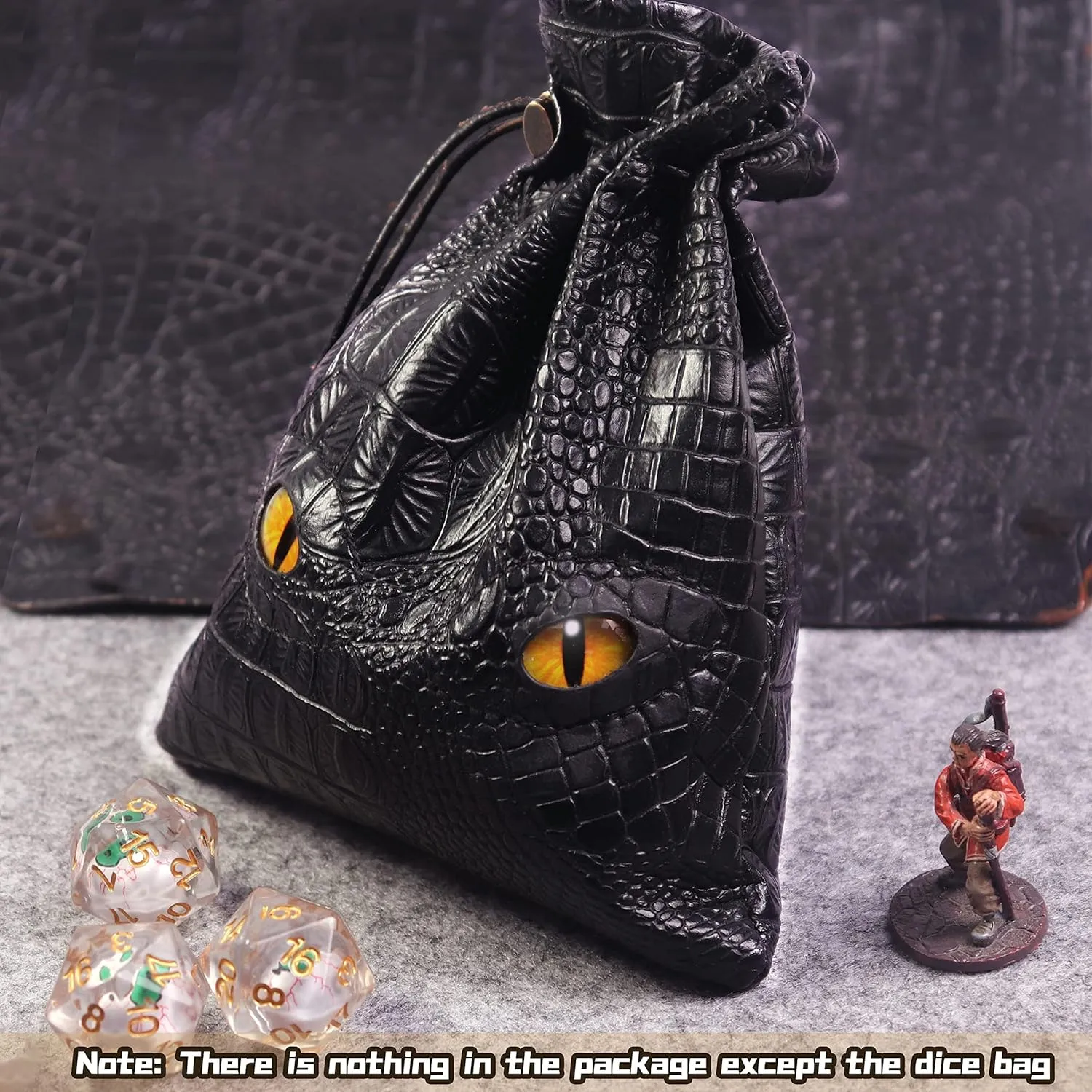 Byhoo 145 PCS Metal DND Coins & Leather Bag, Contains 60 Gold Coins, 40 Sliver Coins, 40 Copper Coins and 5 Platinum Coins, Tokens with Glow in The Night Eyes Bag for RPG Tablelap Games
