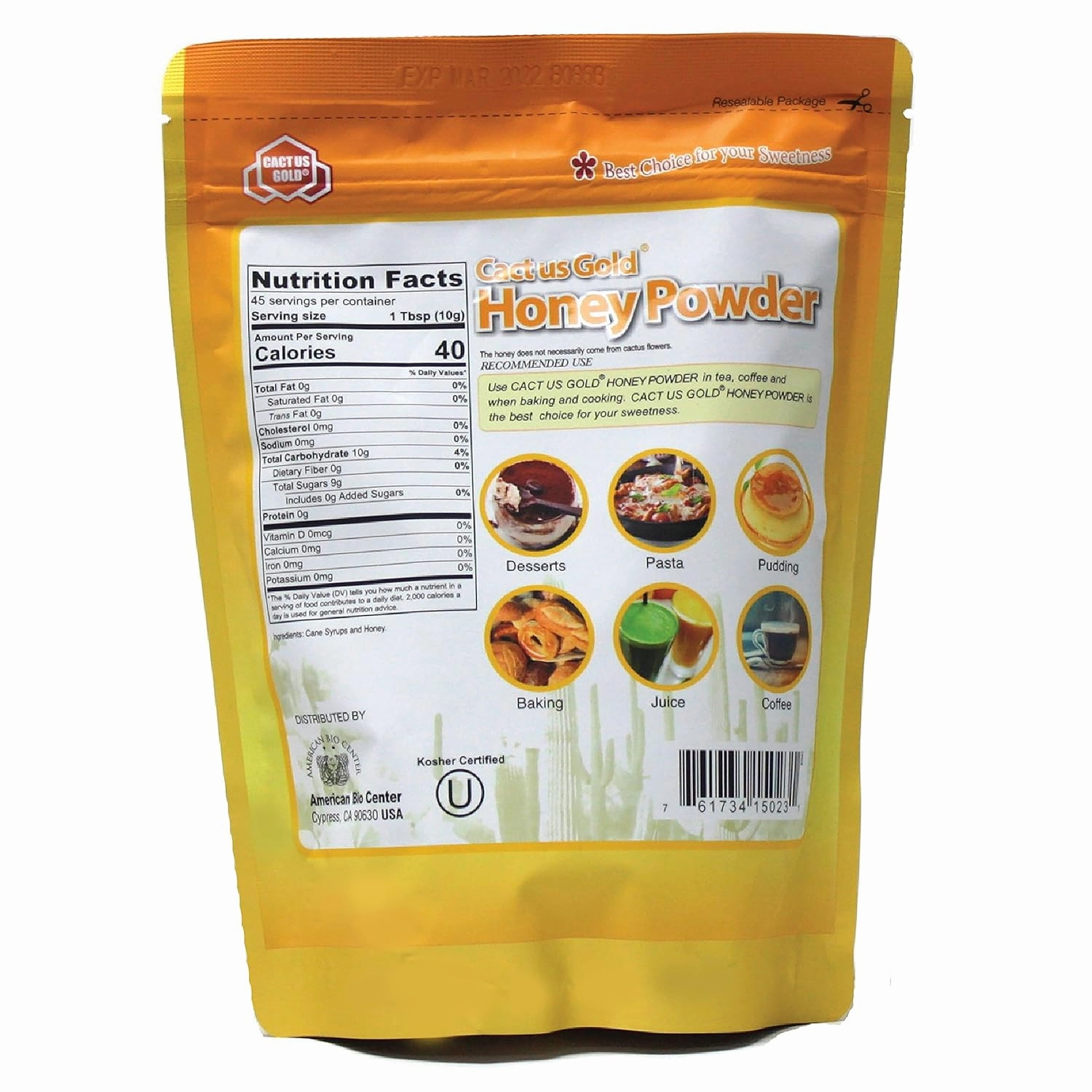 Cactus Gold Honey Powder, 16 Ounce Units (Pack of 5)