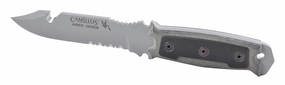 Camillus SKOL 10.5" Collectable Durable Corrosion-Resistant 1095 Carbon Steel Full Tang Construction Fixed Blade Knife with Molded ABS Sheath & 360-degree Belt Clips
