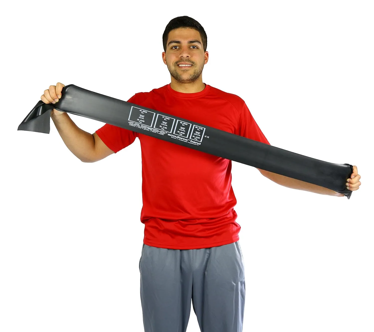 CanDo 10-5925 AccuForce Exercise Band, 50 yd Roll, Black-X-Heavy